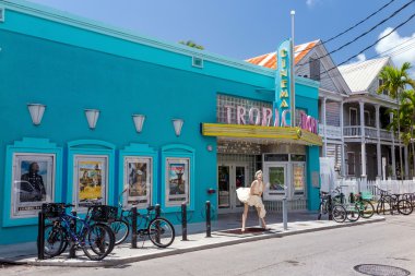 View of downtown Key West, Florida clipart