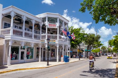 Key West, Florida şehir merkezinin görünümü