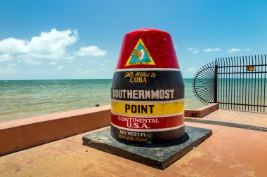 En güney o işaretleme Key West, Florida şamandıra işareti