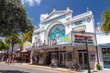Key West, Florida şehir merkezinin görünümü