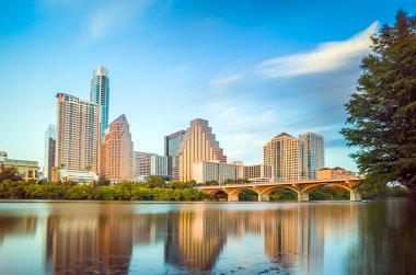 view of Austin, downtown skyline clipart