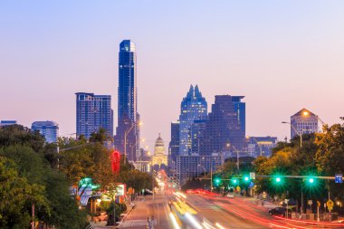 Skyline Austin bir görünümünü