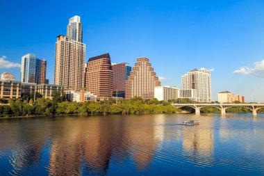 view of Austin, downtown skyline clipart