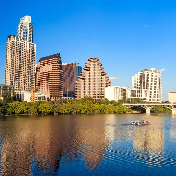 Beskåda av Austin, downtown skyline — Stockfoto