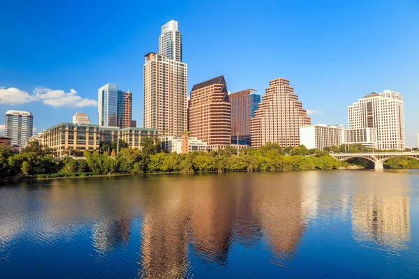 Άποψη της Austin, στο κέντρο της πόλης στον ορίζοντα — Φωτογραφία Αρχείου