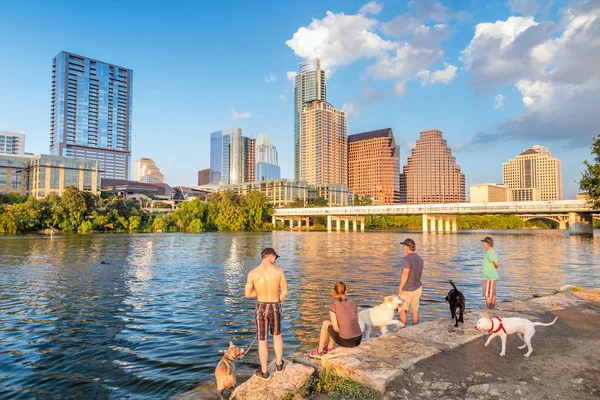 Beskåda av Austin, downtown skyline — Stockfoto