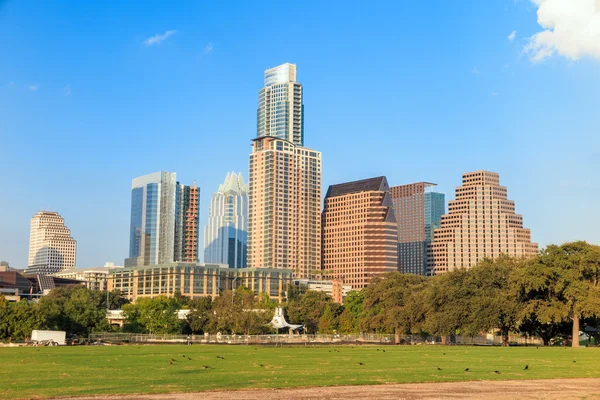 Pohled na Austin, centrum Panorama — Stock fotografie