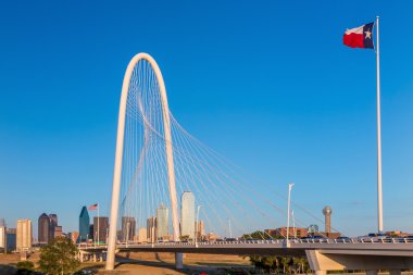 Dallas City skyline at twilight clipart