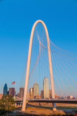 Alacakaranlıkta Dallas şehir manzarası