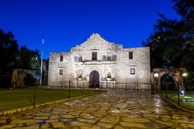 Tarihi Alamo, San Antonio, Teksas.
