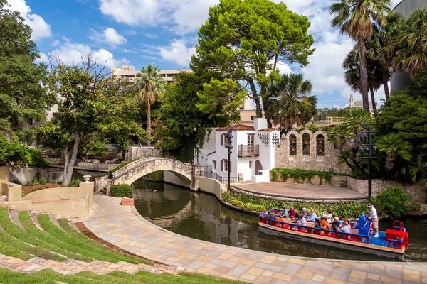 Passeggiata sul fiume a San Antonio Texas — Foto Stock