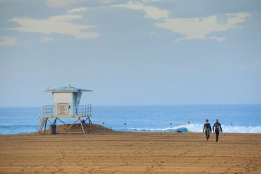 Huntington Beach iskelesinden gündoğumu