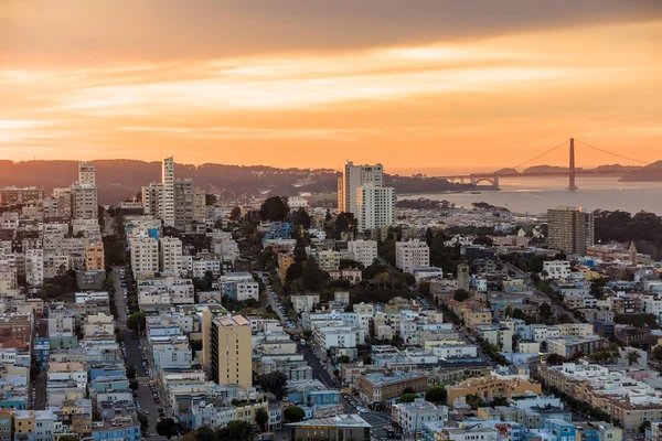 Vista de San Francisco desde la Torre Coit — Foto de Stock