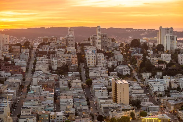 San Francisco コイト ・ タワーからの眺め — ストック写真