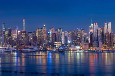 New york şehrinin gökdelenleri ile