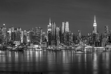 New york şehrinin gökdelenleri ile