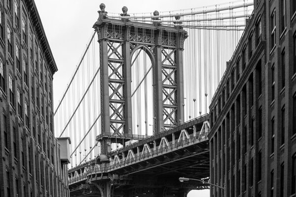 Beautiful view of the Manhattan Bridge