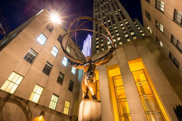 Statua Atlante al centro Rockefeller — Foto Stock