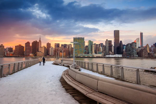 New York City with skyscrapers — Stock Photo, Image