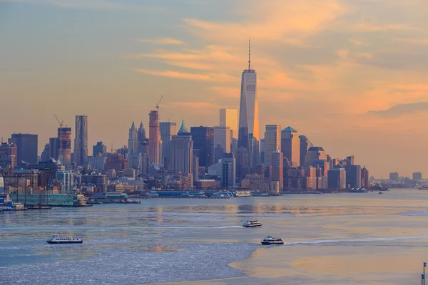 Skyline von New York City — Stockfoto