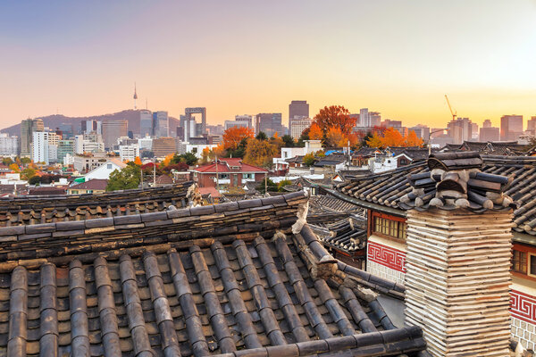 The Bukchon Hanok historic district