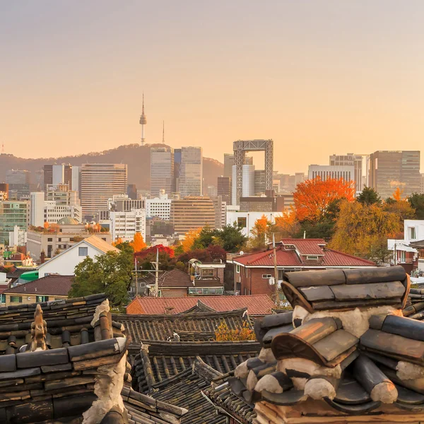 El distrito histórico de Bukchon Hanok — Foto de Stock