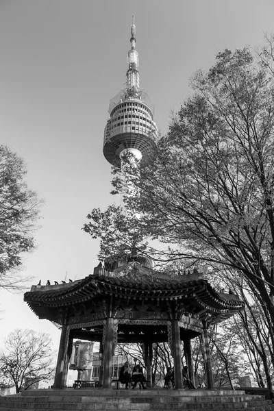 Torre de Seul emCoreano — Fotografia de Stock