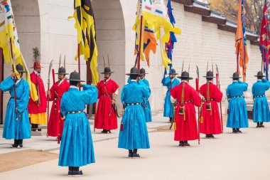 gyeongbokgung Sarayı Muhafızlar 