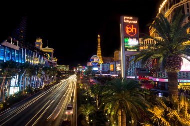 Las Vegas strip görünümünü.