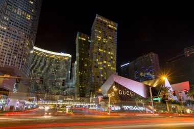 Las Vegas strip görünümünü.