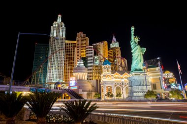 Las Vegas strip görünümünü.