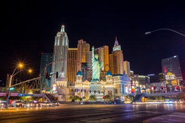 View of the strip  in Las Vegas. clipart