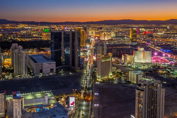 Vista del Strip en Las Vegas . —  Fotos de Stock