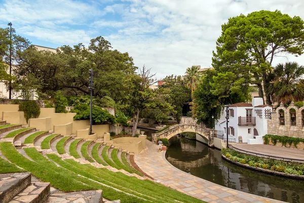 Promenade fluviale en San Antonio, Texas — Photo