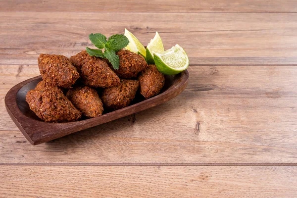 Traditioneller Arabischer Gebratener Snack Der Mit Weizen Zubereitet Und Mit — Stockfoto