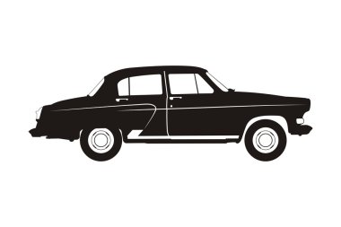  Siyah Rus retro araba