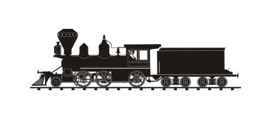 Vintage tren illüstrasyon