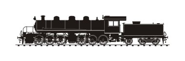 Vintage tren illüstrasyon