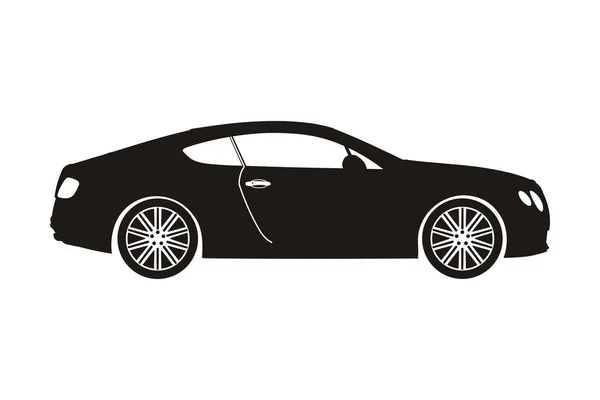 Icono coche sedán — Vector de stock