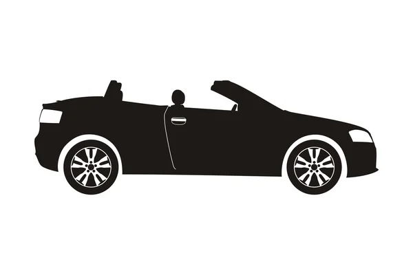 Icon car cabriolet — Stock Vector