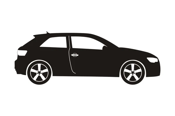 Ikona samochodu hatchback — Wektor stockowy