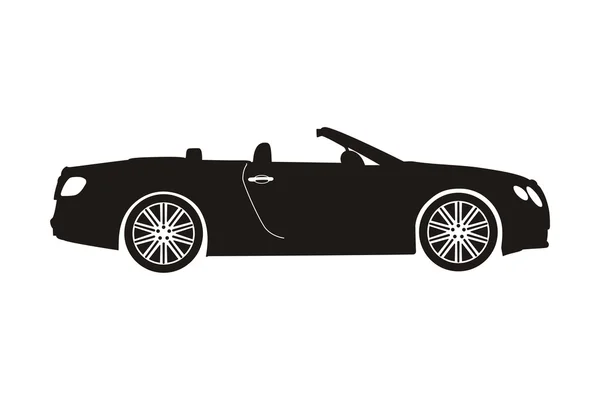 Icono coche cabriolet — Vector de stock