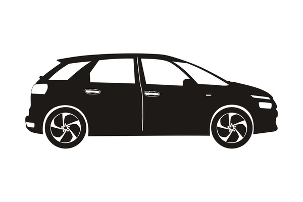 Icono coche sedán — Vector de stock