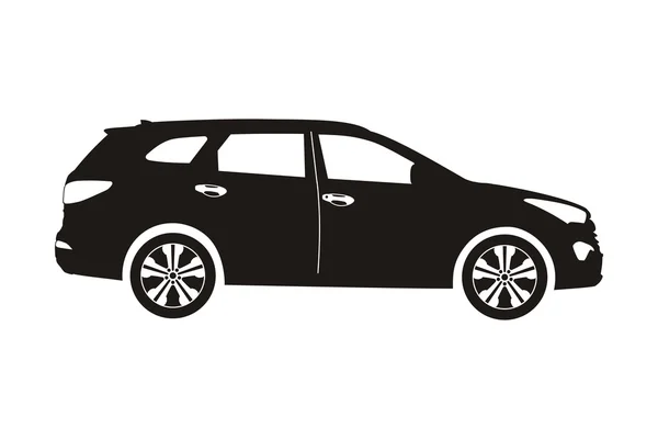 Pictogram auto sedan — Stockvector