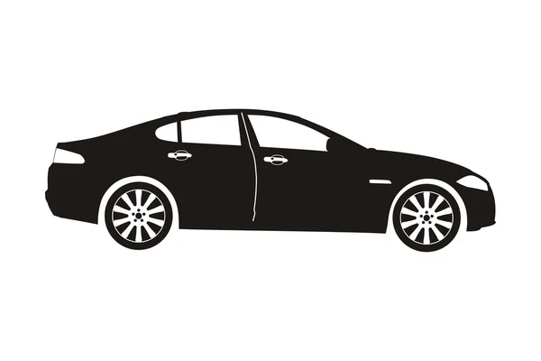 Icono coche sedán — Vector de stock