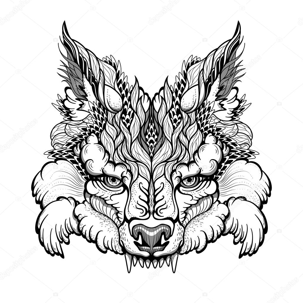 Wolf head tattoo Stock Vector Image by ©Diana_Pryadieva #102075926 Wolf head tattoo Stock Vector Image by ©Diana_Pryadieva #102075926