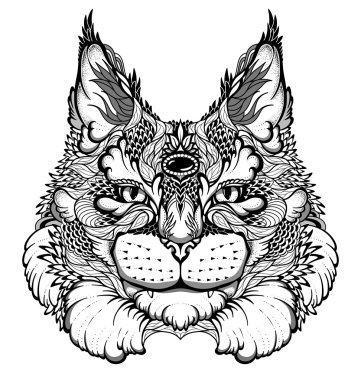 Kedi / lynx head dövme.