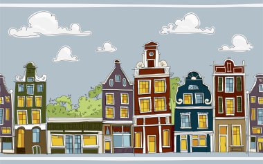 Amsterdam şehir sokak