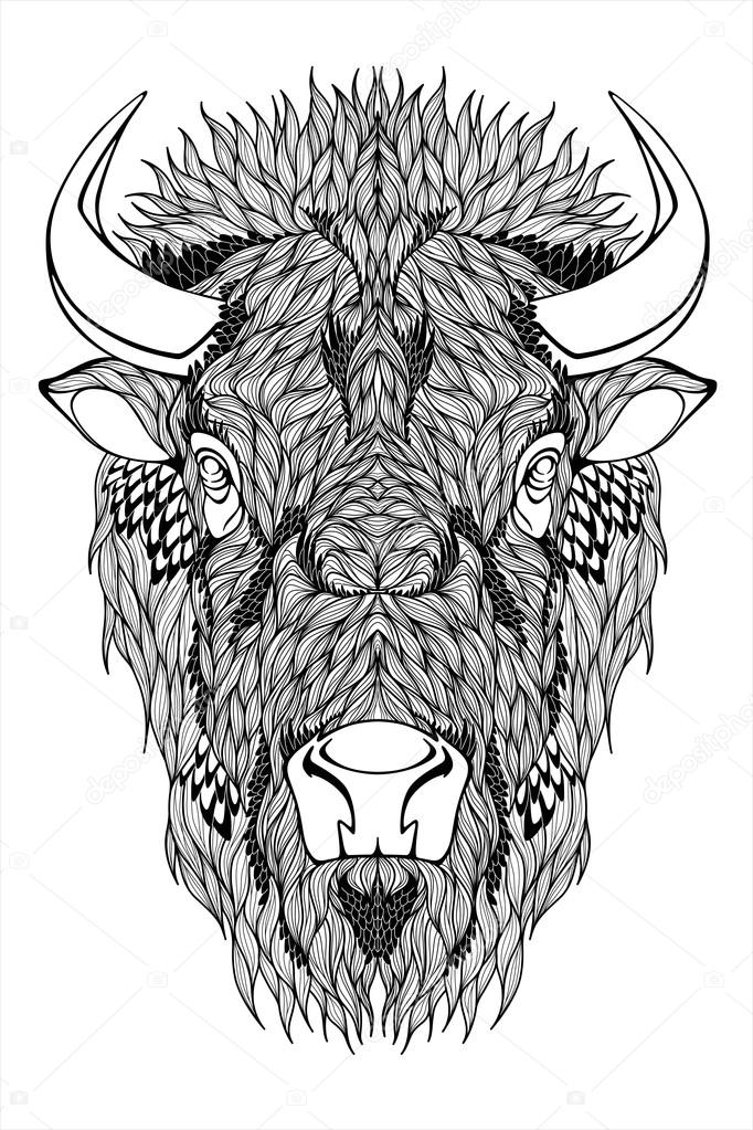 Bison Mascot Head — Stock Vector © Diana_Pryadieva #67081559