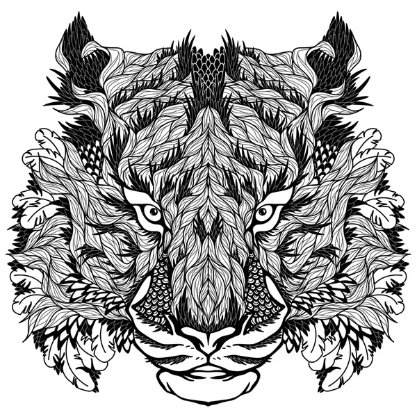 Kaplan dövmesi baş